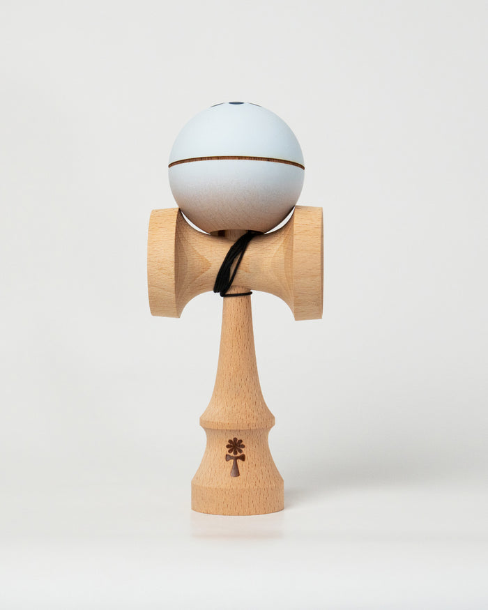 KIN PRIME Kendama – Light Blue – front view on white background