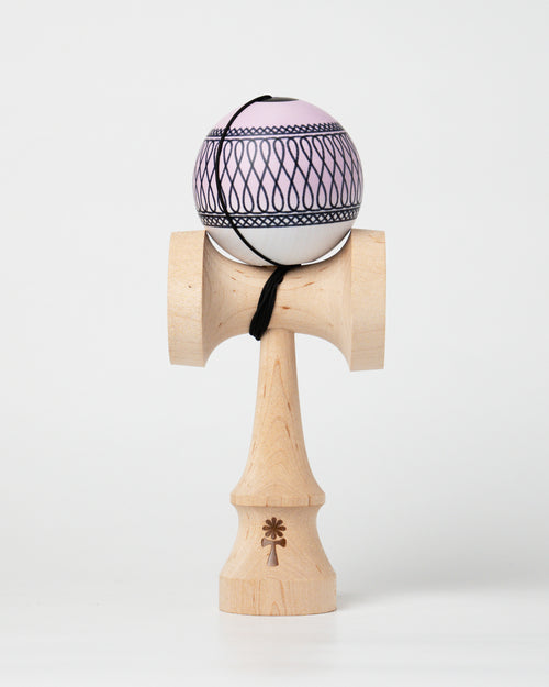 KIN x HIGGS SMD Kendama – Pink – front view on white background