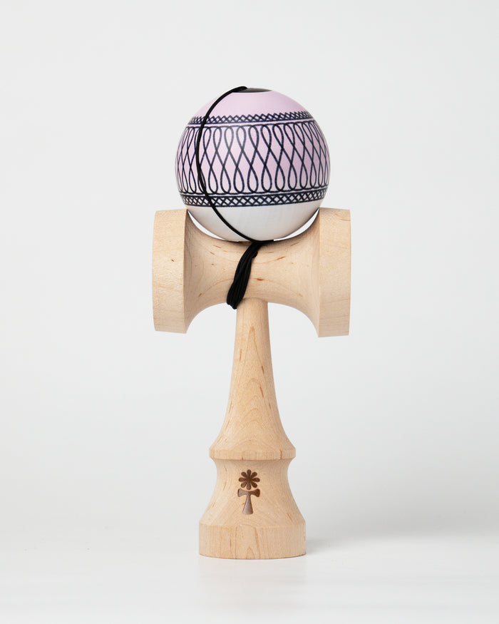 KIN x HIGGS SMD Kendama – Pink – front view on white background