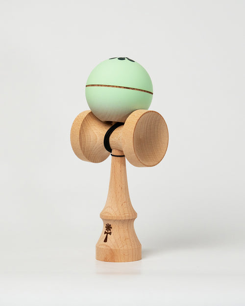 KIN PRIME Kendama – Mint – 45-degree angle view