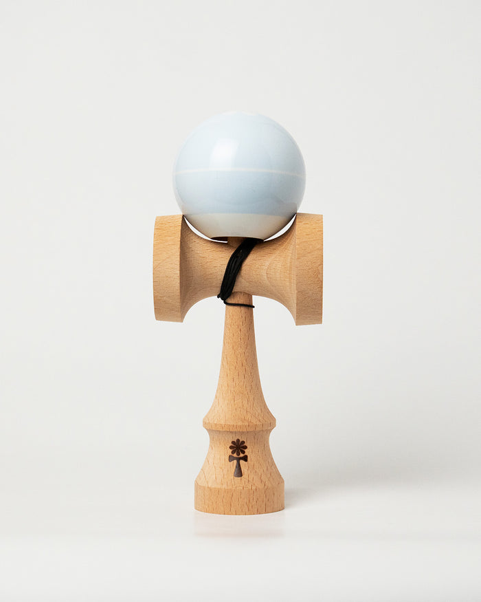 KIN BASE Kendama – Light Blue – front view on white background