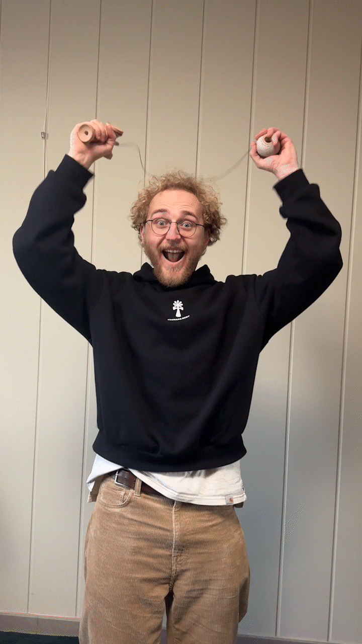 How to play kendama – celebrating the first landed trick